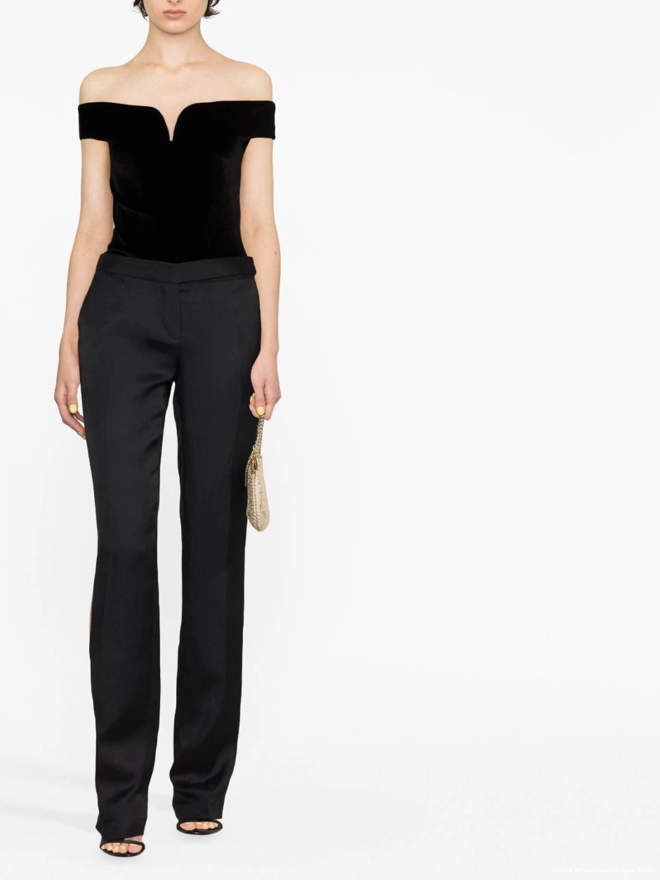 Affordable Stella trousers McCartney low-rise straight-leg Women 0710